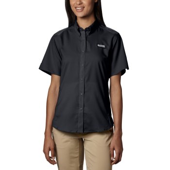 Columbia PFG Tamiami II Short Sleeve, Camisa Negros Para Mujer | 302568-LRD